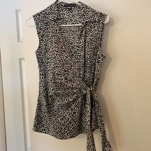 Express Design Studio medium. Dressy wrap blouse.